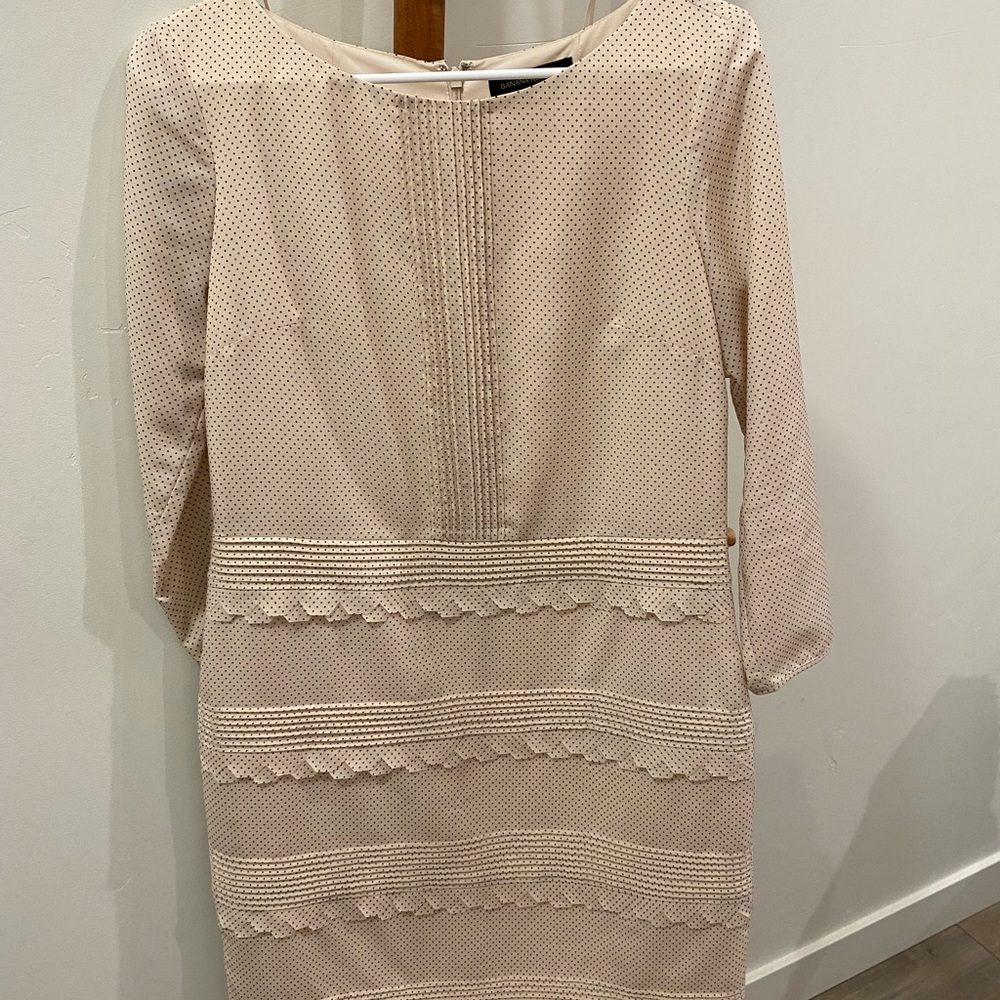 Banana Republic Pink Dot Sheath Dress